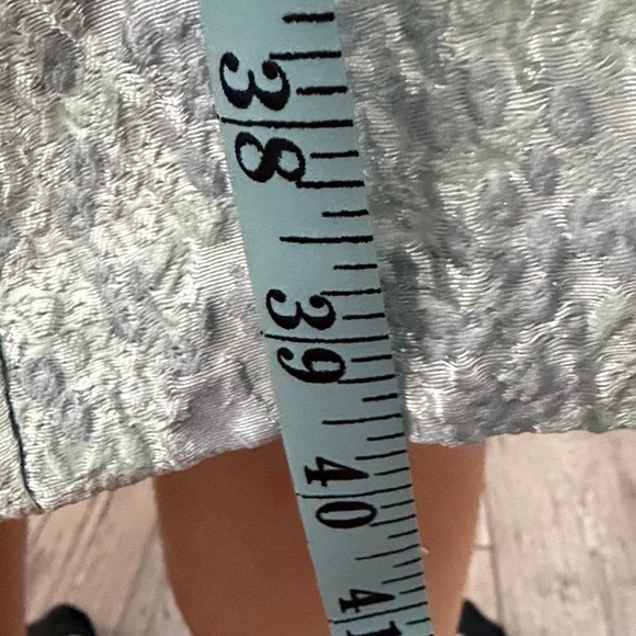 Calvin Klein size 2 Sleeveless Light Blue Textured Fit & Flare Dress - Picture 5 of 8